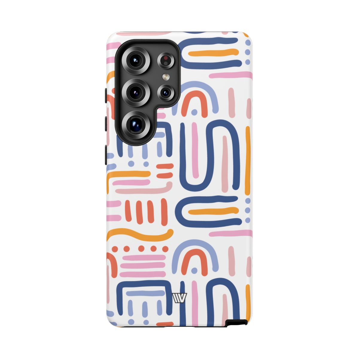 Tough Phone Case Dual-Layer Protection MEMPHIS BOLD LINES