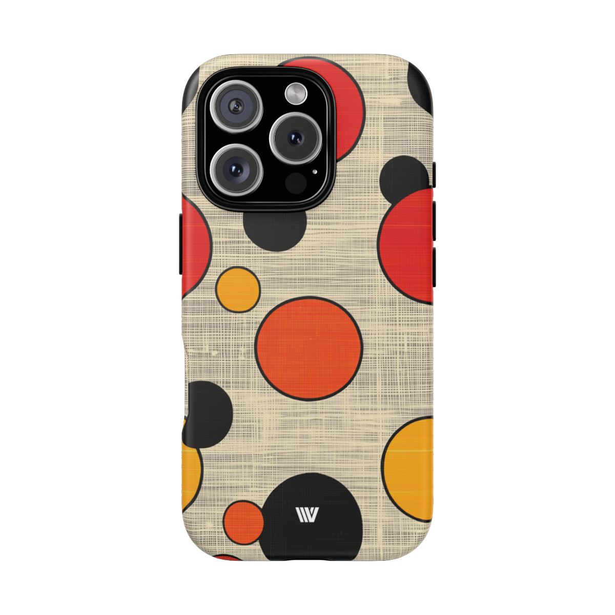 Tough Phone Case Mid-Century Dots Protective Cover