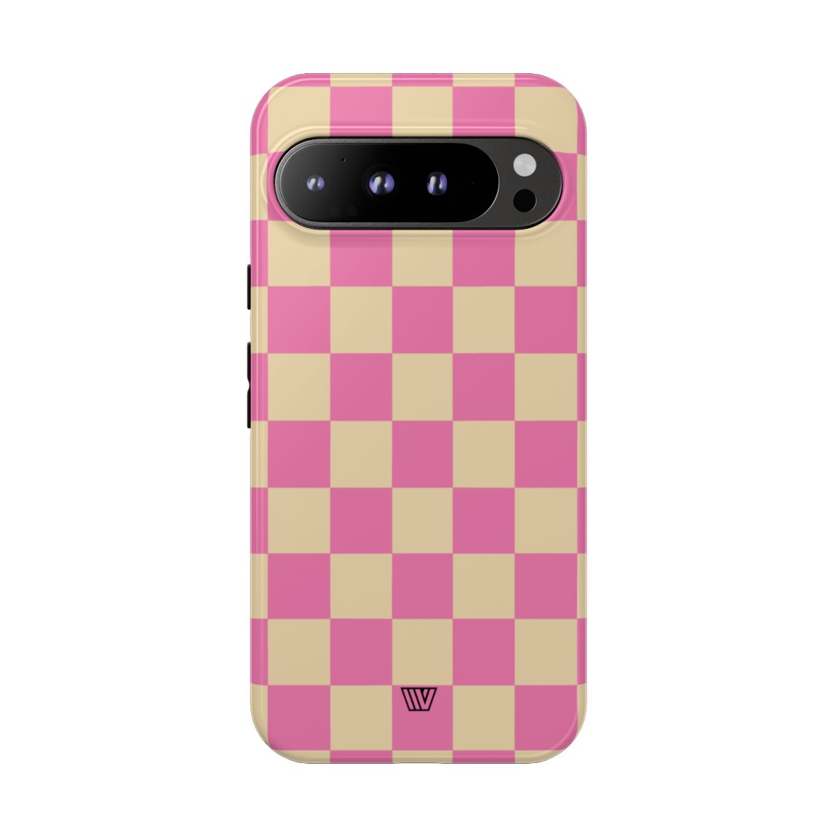 Pink Tan Checkered Tough Phone Case Trovvve