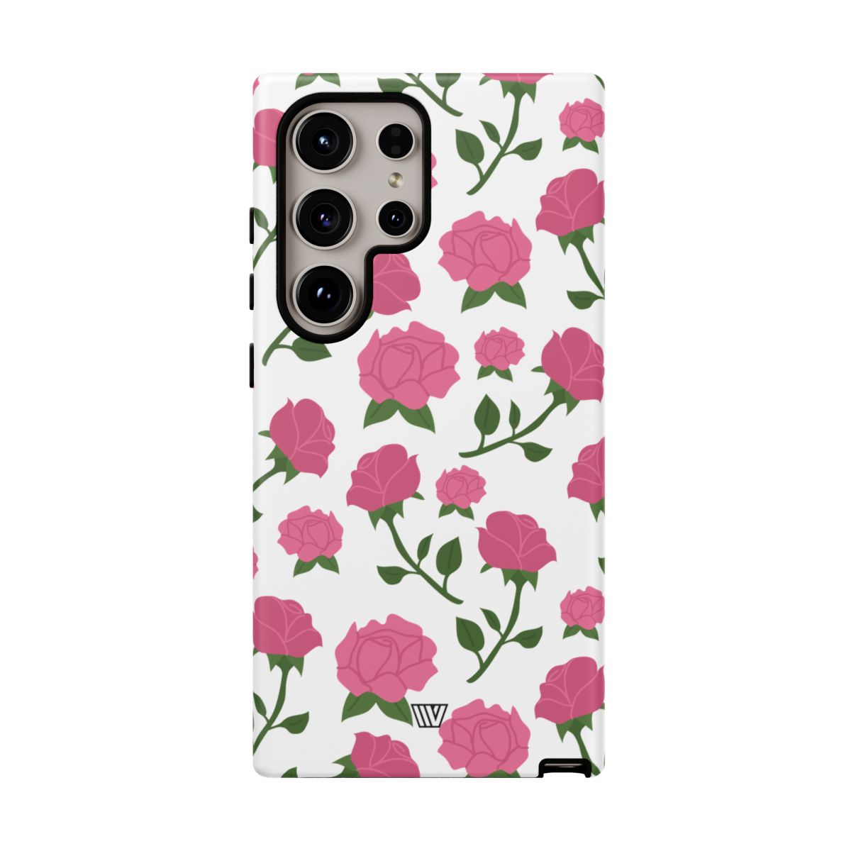 Pink Roses Tough Phone Case Dual-Layer Protective Trovvve
