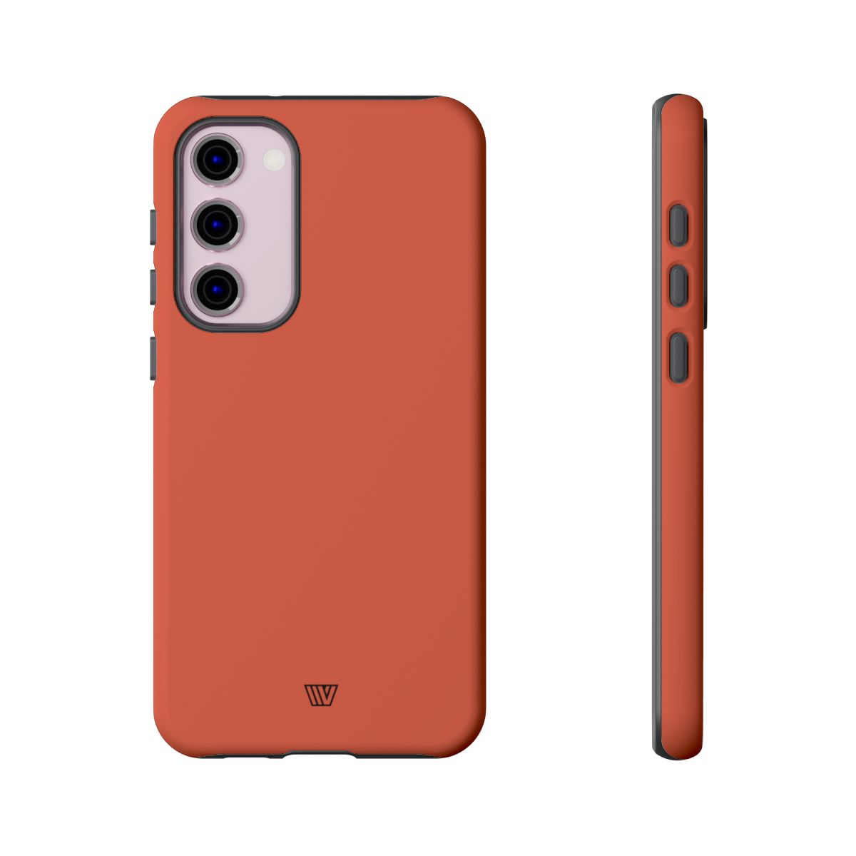 Burnt Sienna Tough Phone Case Dual-Layer Protection