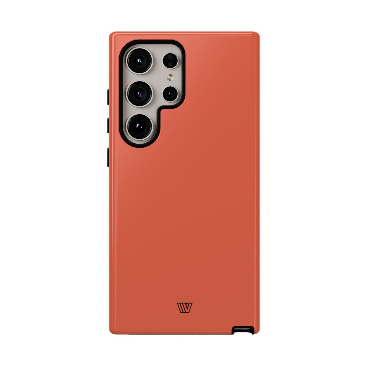 Burnt Sienna Tough Phone Case Dual-Layer Protection