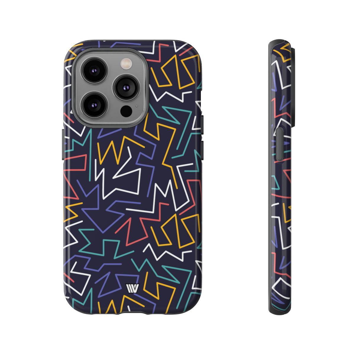 Tough Impact Resistant Phone Case ZIGZAG NIGHT