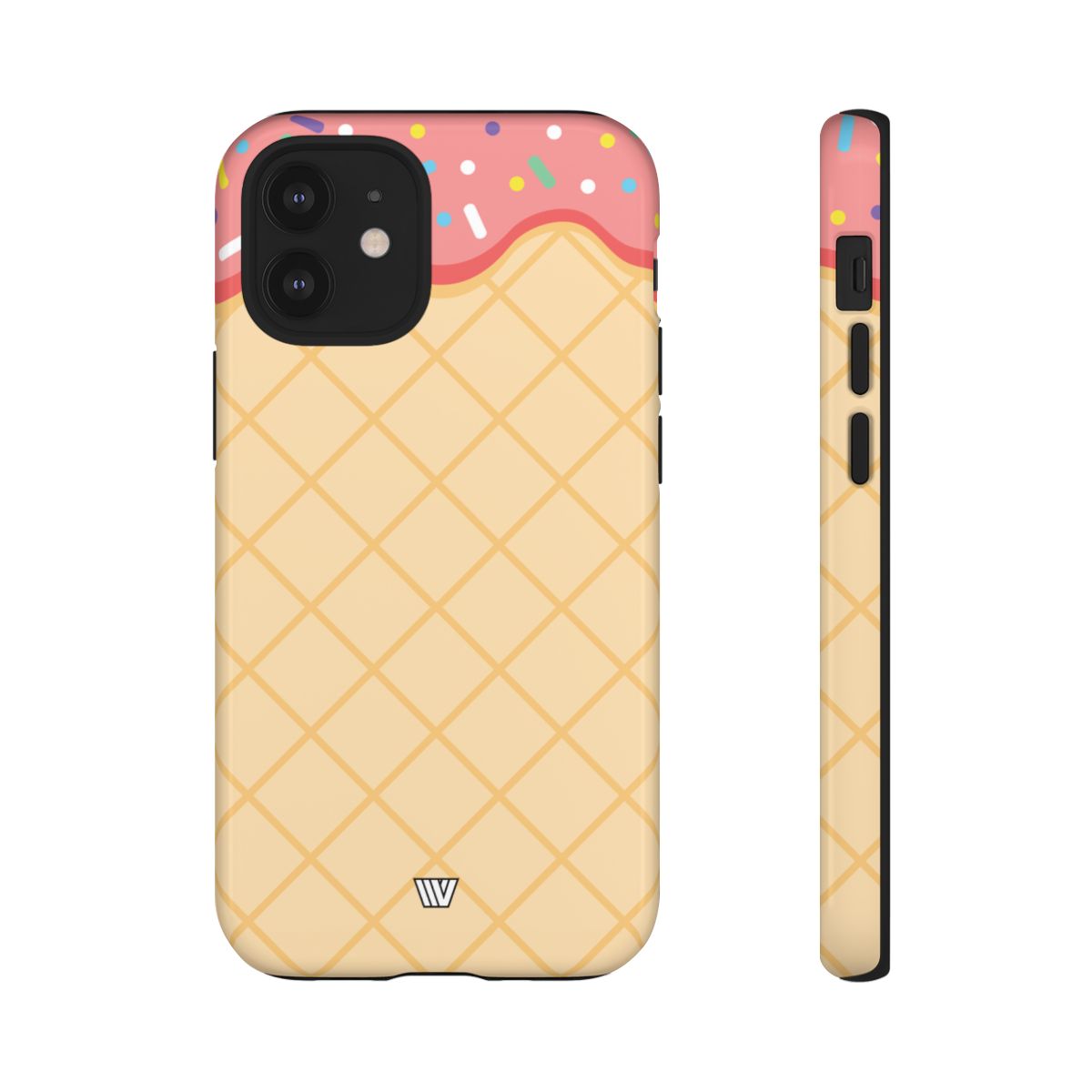 Ice Cream Cone Tough Phone Case Dual-Layer Protection