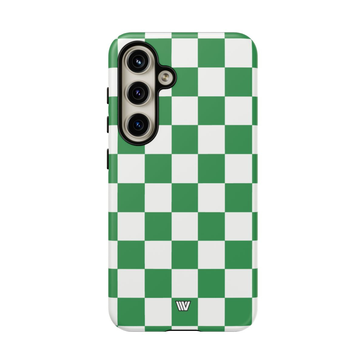 Green White Checkerboard Tough Phone Case