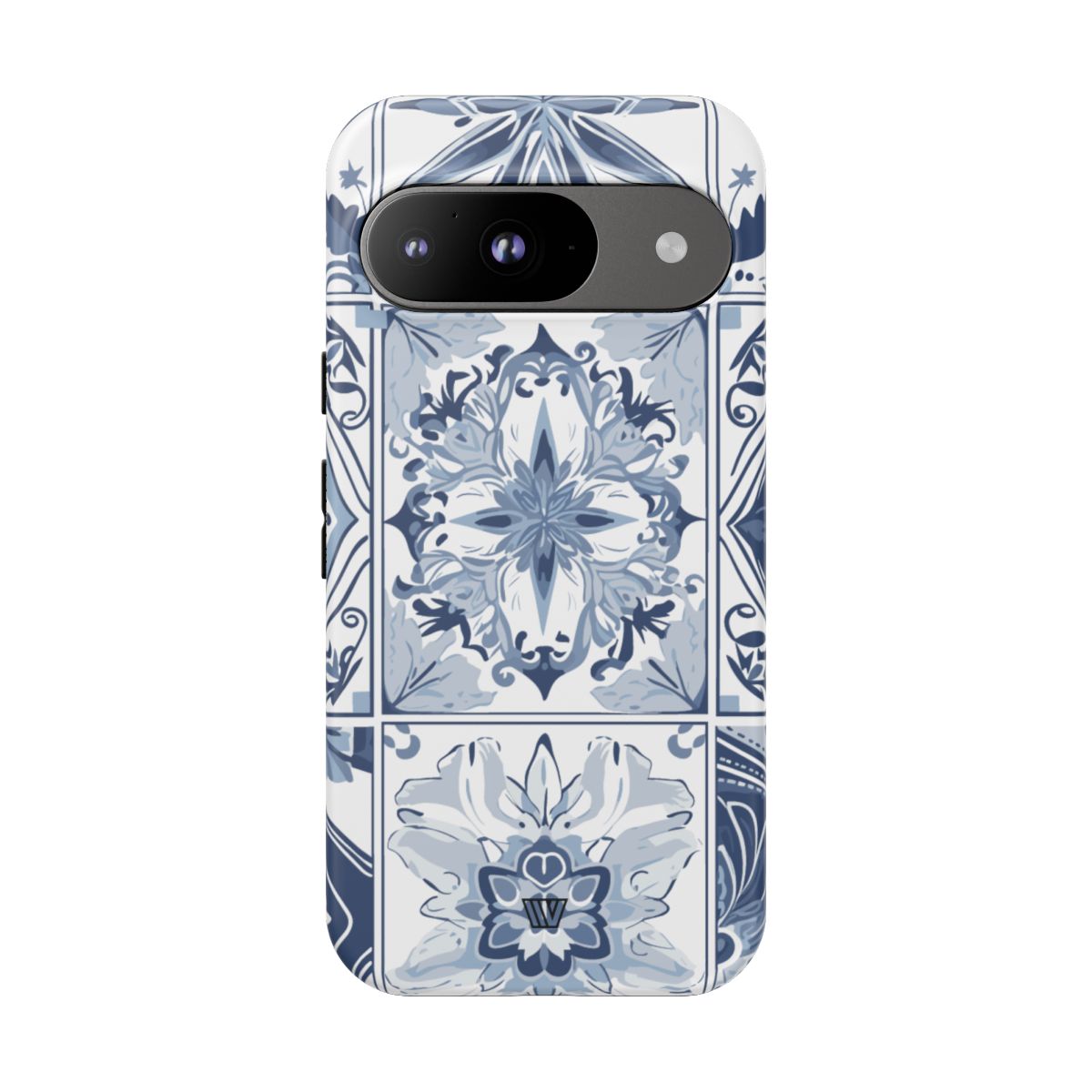 Blue White Tile Tough Impact-Resistant Phone Case