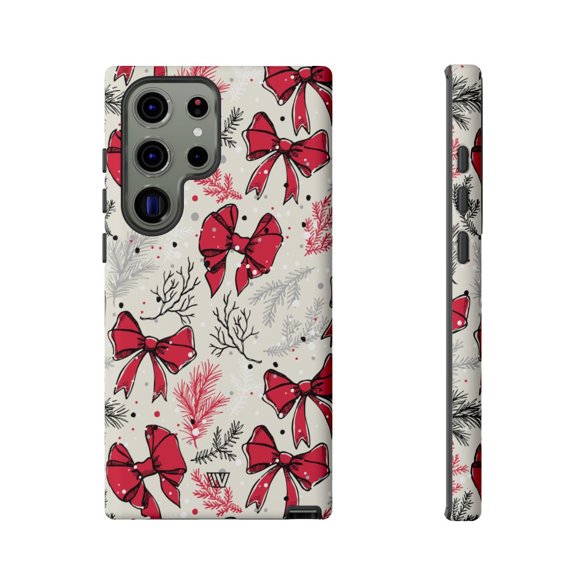 Tough Phone Case Impact-Resistant Dual Layer WINTER BOWS