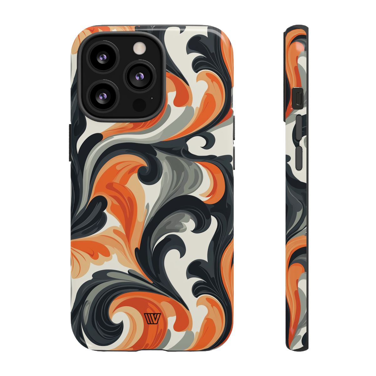 Tough Phone Case Baroque Swirl Polycarbonate Shell Trovvve