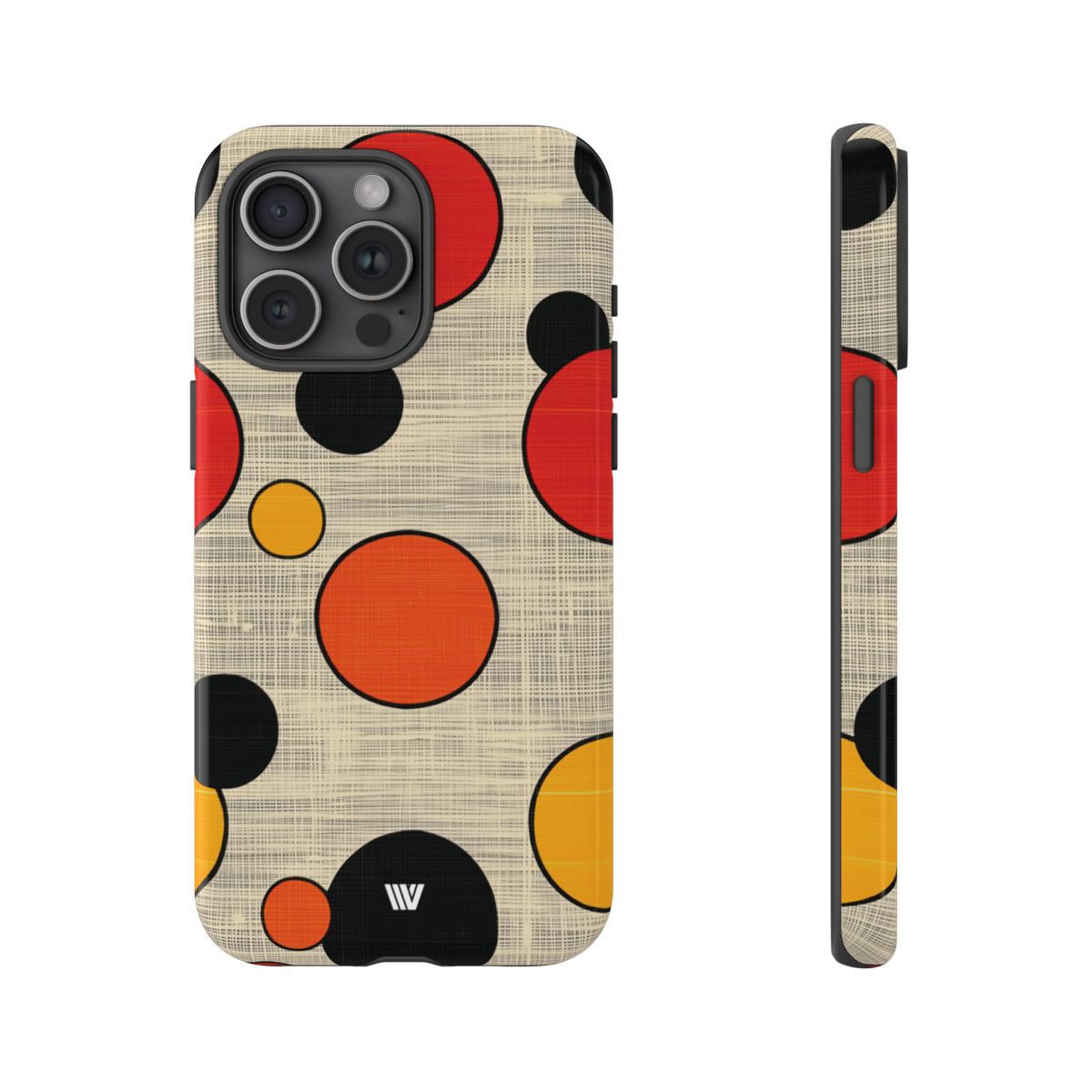 Tough Phone Case Mid-Century Dots Protective Cover