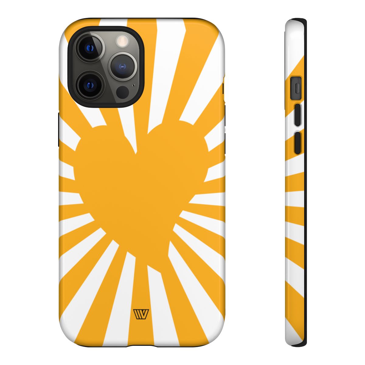 Heart Sun Rays Tough Phone Case with Impact Resistance