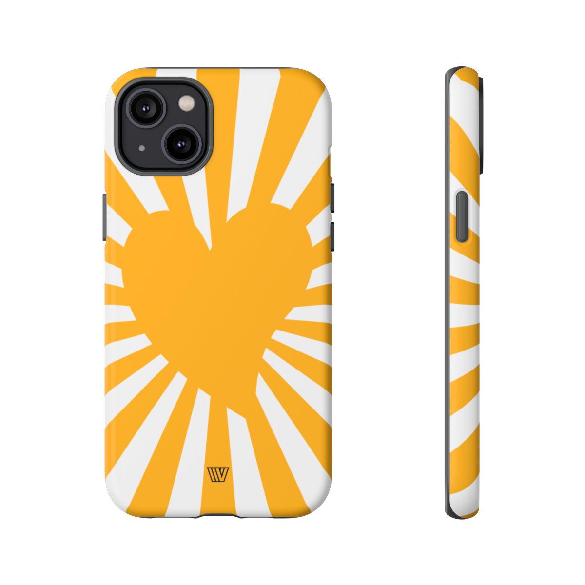 Heart Sun Rays Tough Phone Case with Impact Resistance