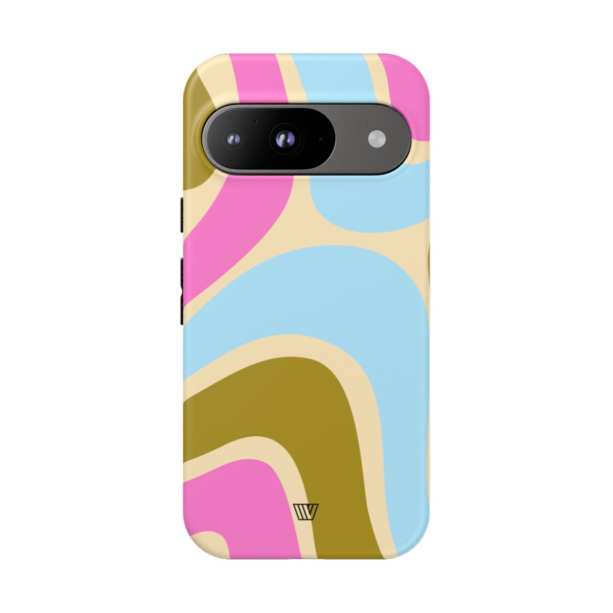 Tough Phone Case Large Groovy Waves Polycarbonate Shell