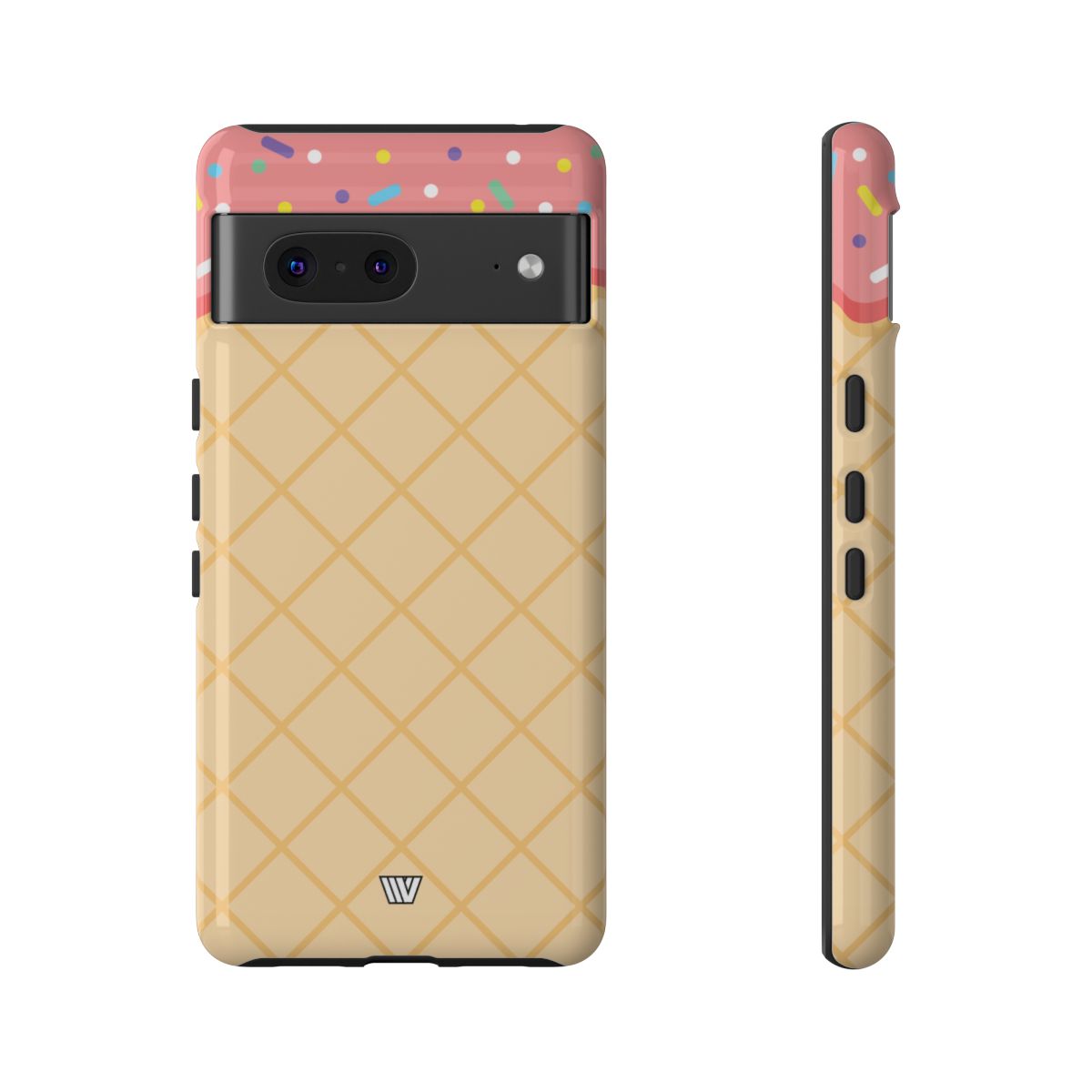 Ice Cream Cone Tough Phone Case Dual-Layer Protection