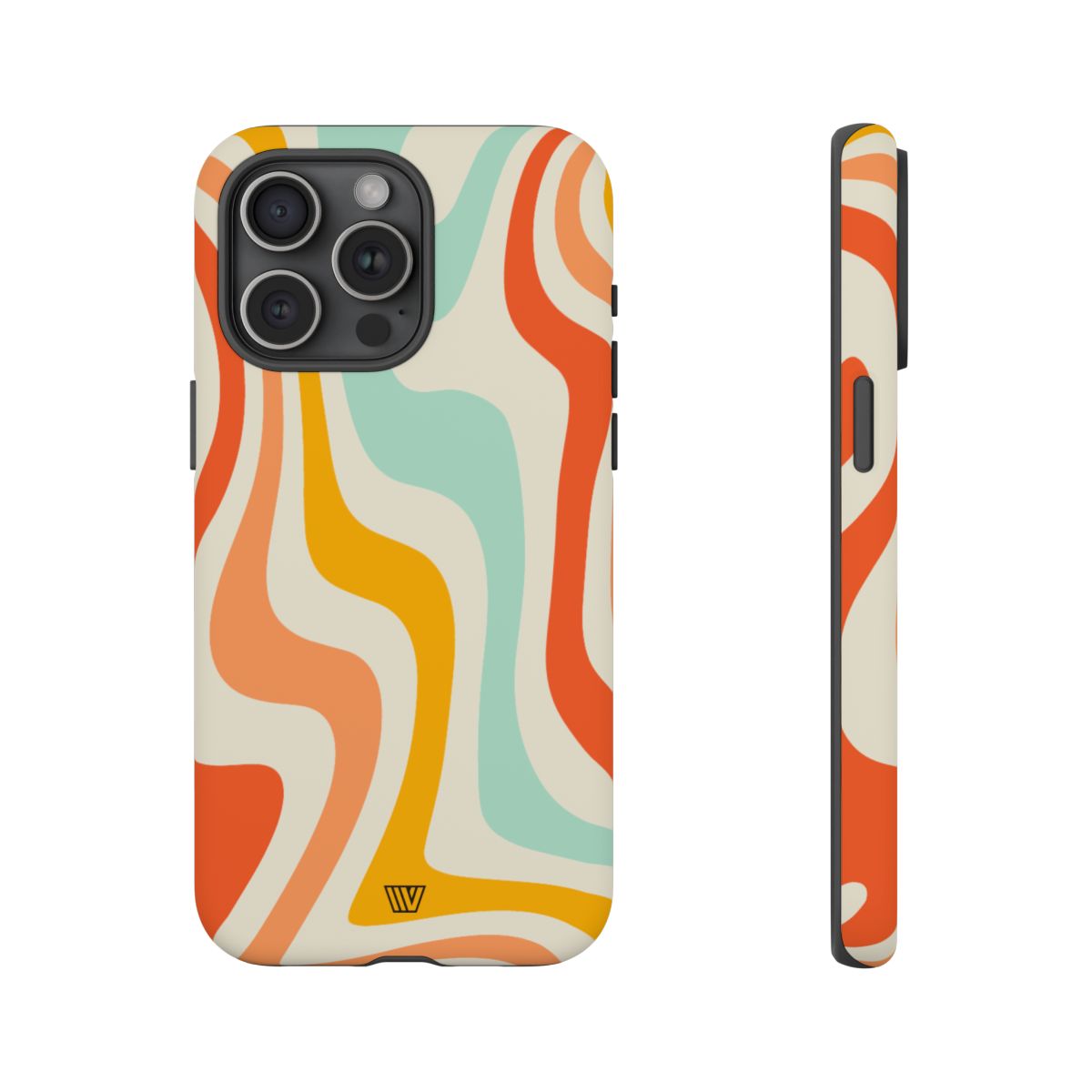 Retro Groovy Swirls Tough Phone Case