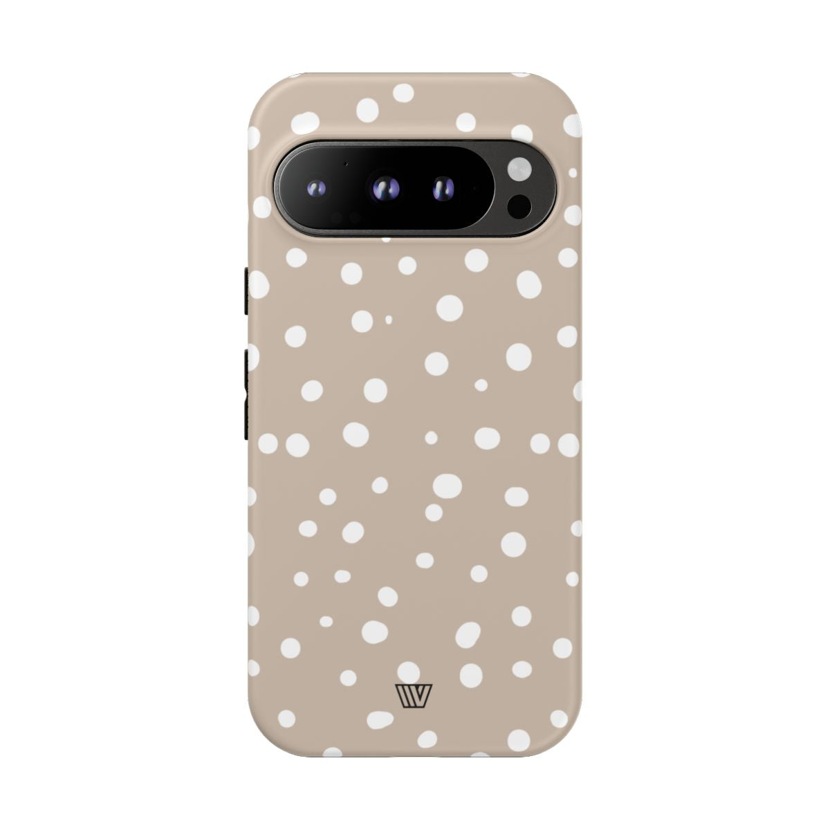 Beige Dots Tough Phone Case Dual-Layer Protective Shell Trovvve
