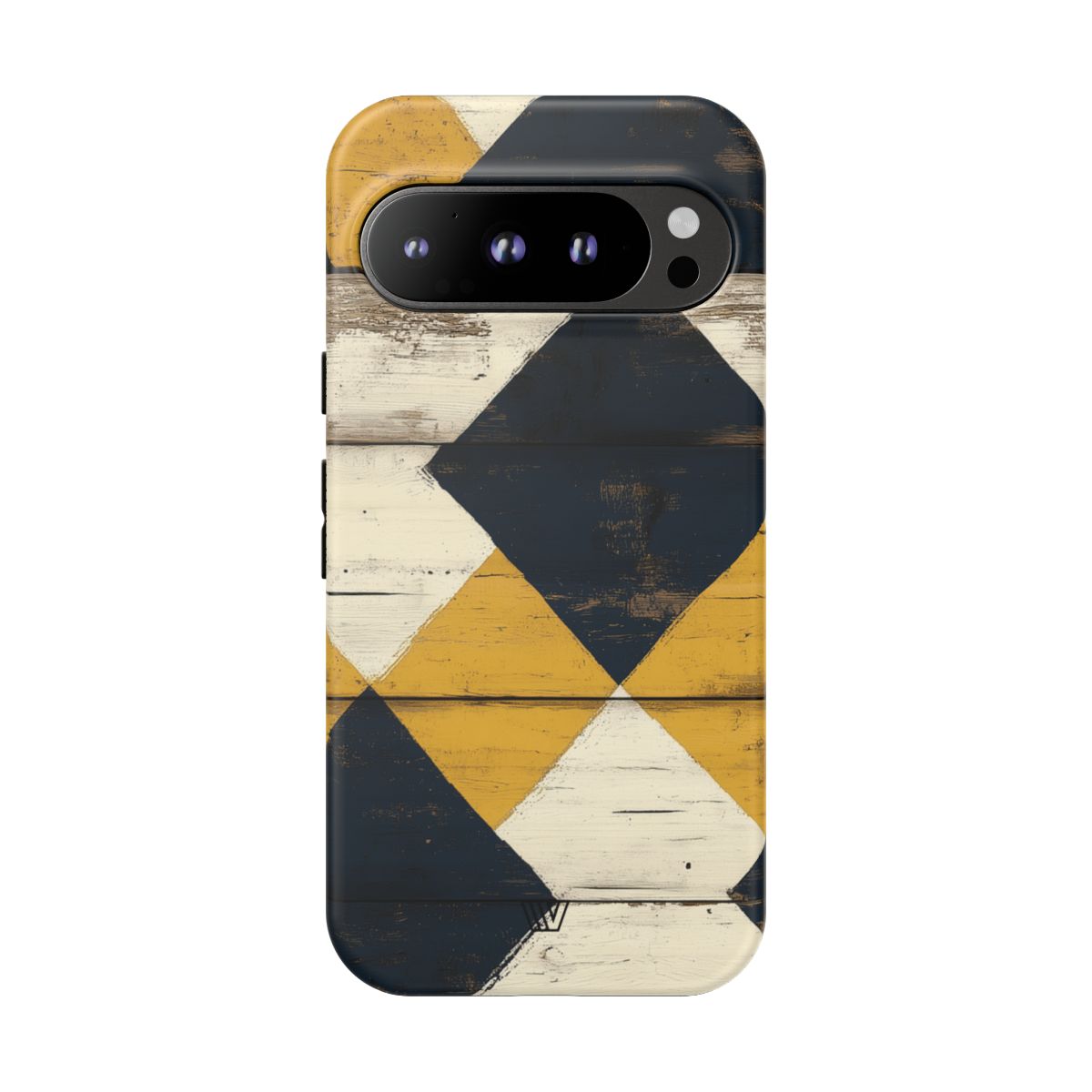 Tough Phone Case Dual-Layer Protection Farmhouse Wood