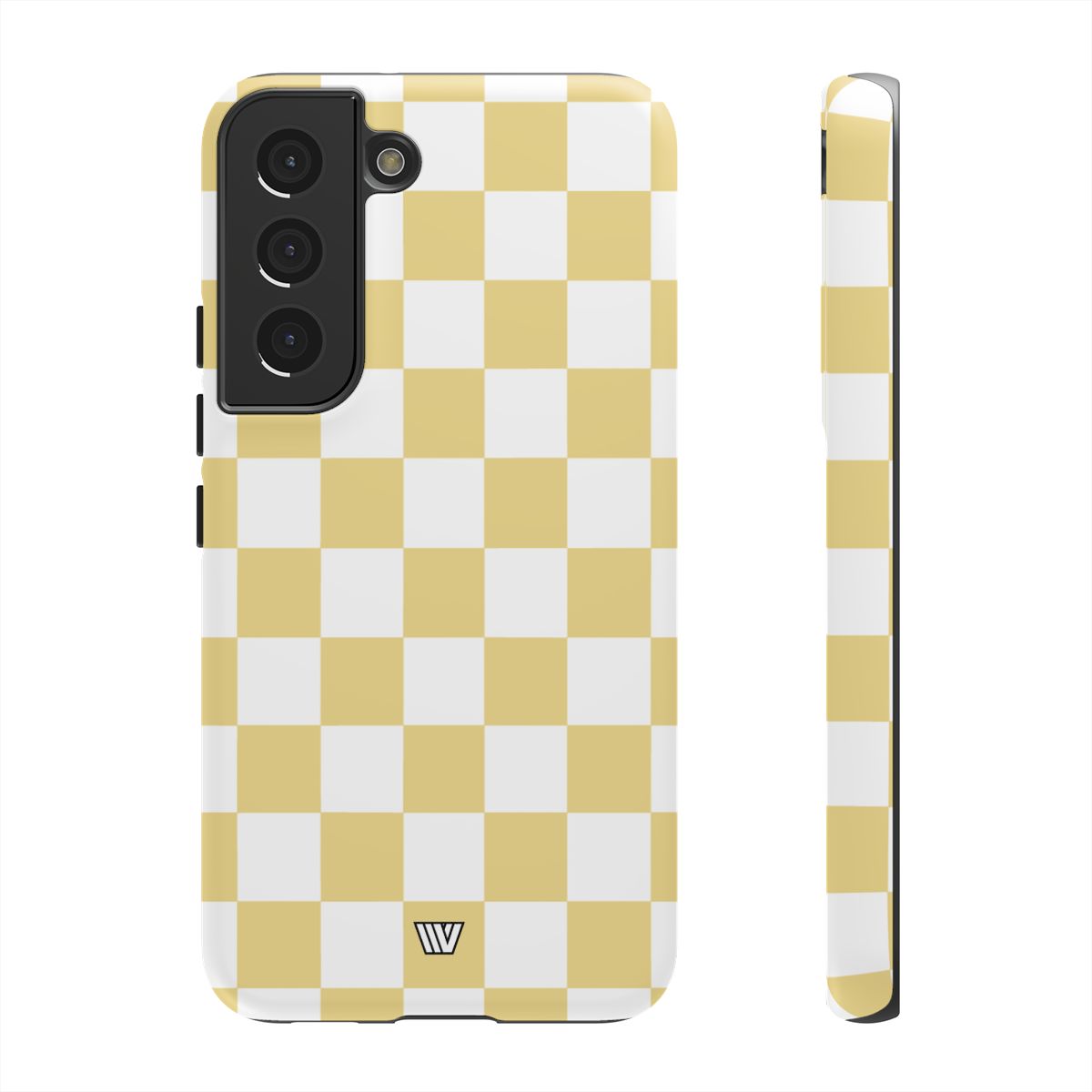 Banana Yellow Checkerboard Tough Phone Case