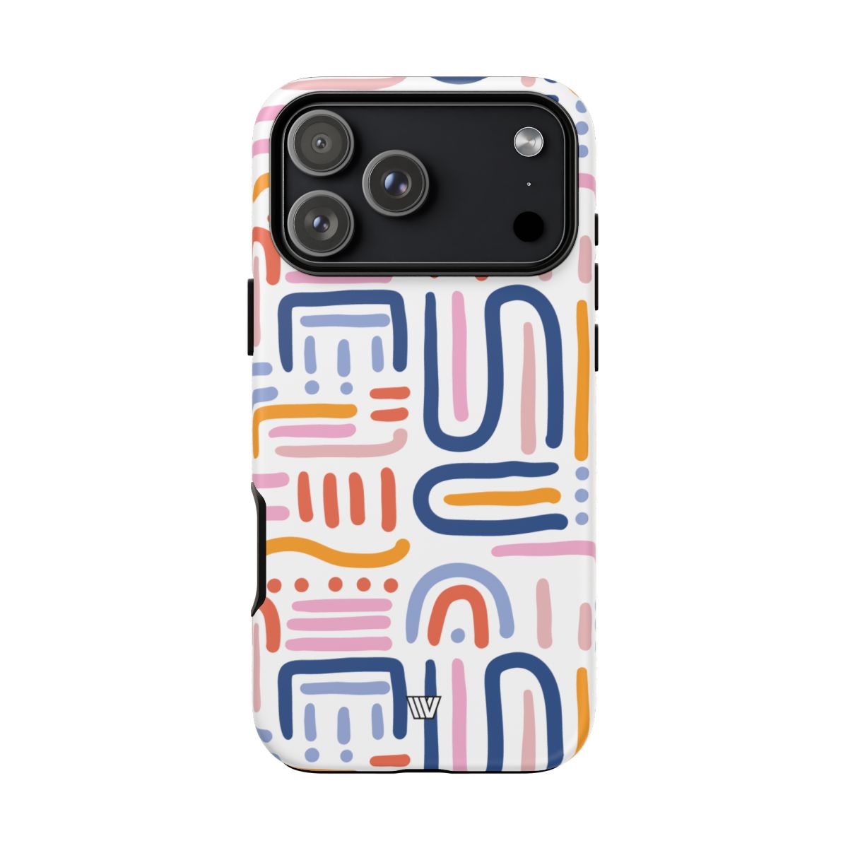 Tough Phone Case Dual-Layer Protection MEMPHIS BOLD LINES