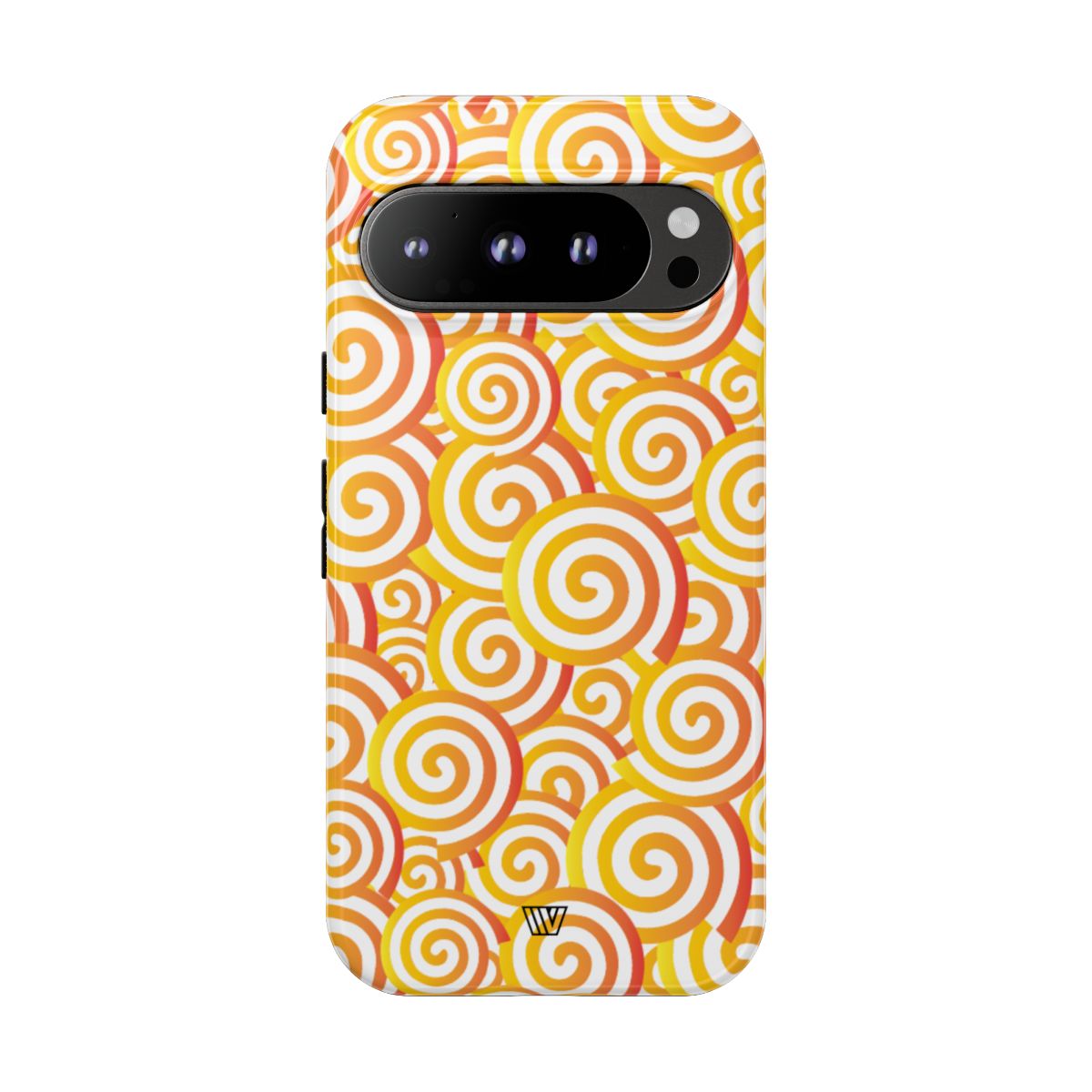 Abstract Spiral Orange Tough Phone Case