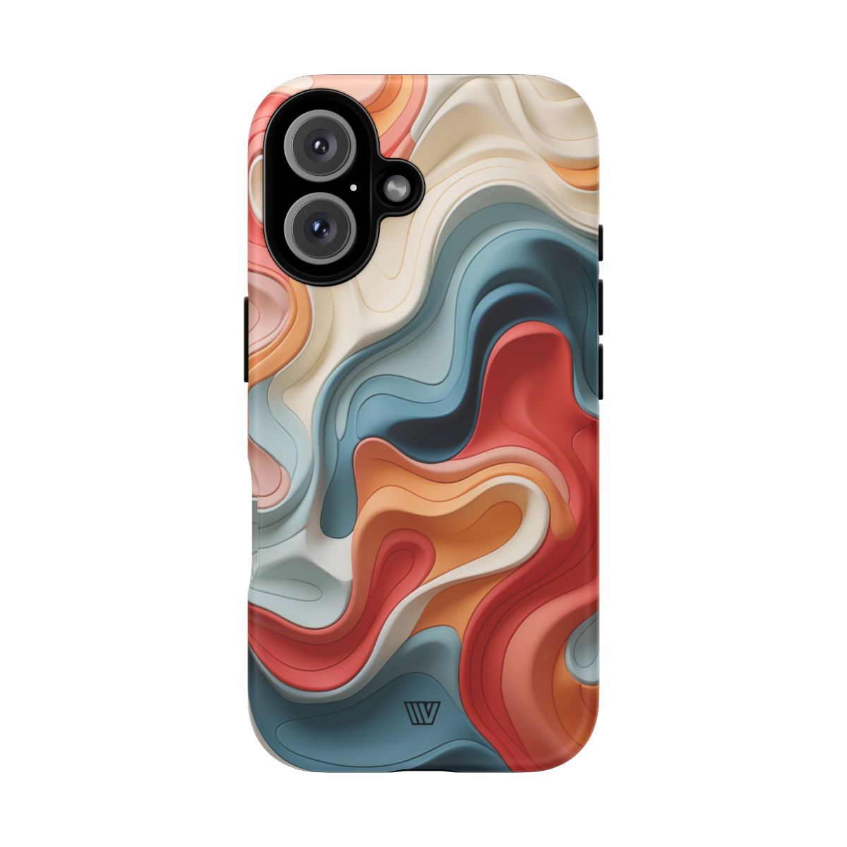 3D Colorful Clay Tough Phone Case