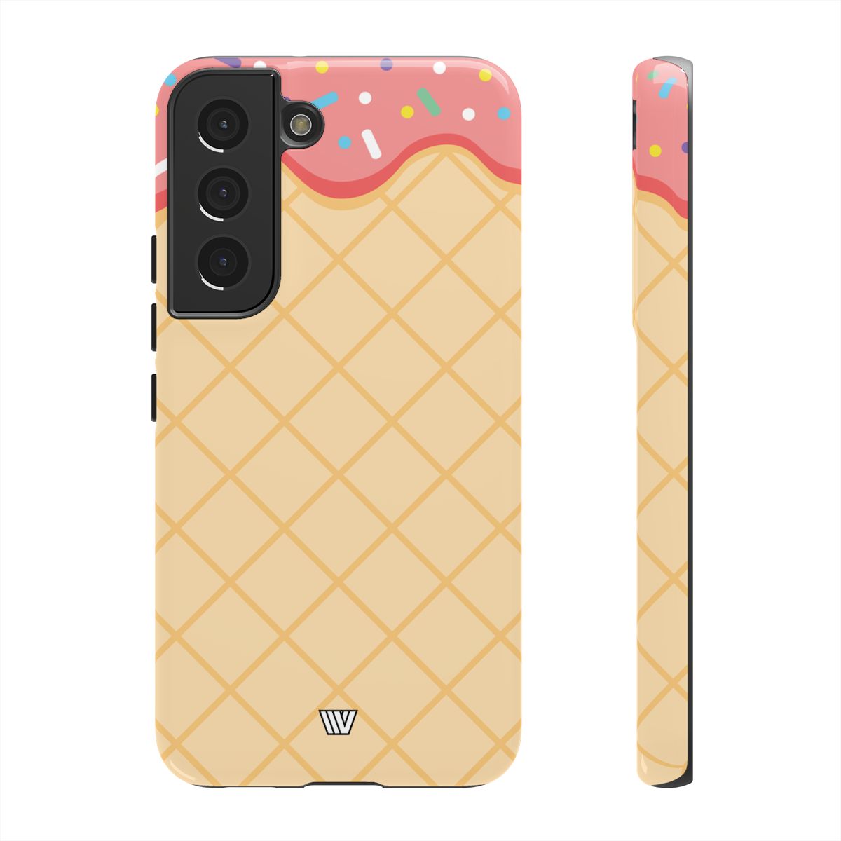 Ice Cream Cone Tough Phone Case Dual-Layer Protection