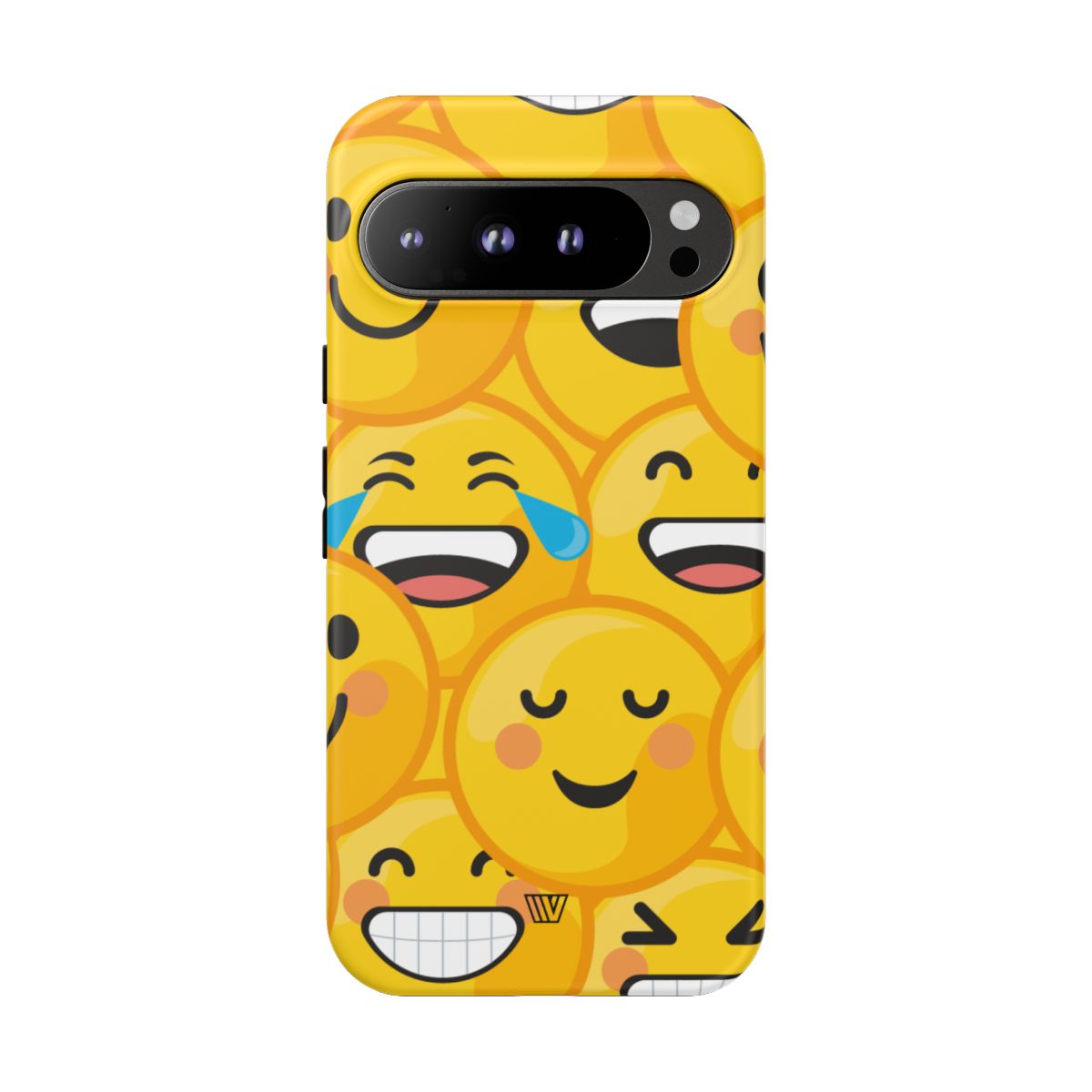 Tough Phone Case Impact-Resistant Dual-Layer Polycarbonate EMOJI FACES