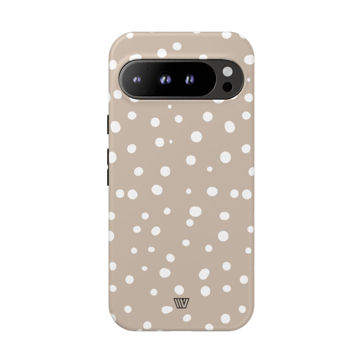 Beige Dots Tough Phone Case Dual-Layer Protective Shell Trovvve