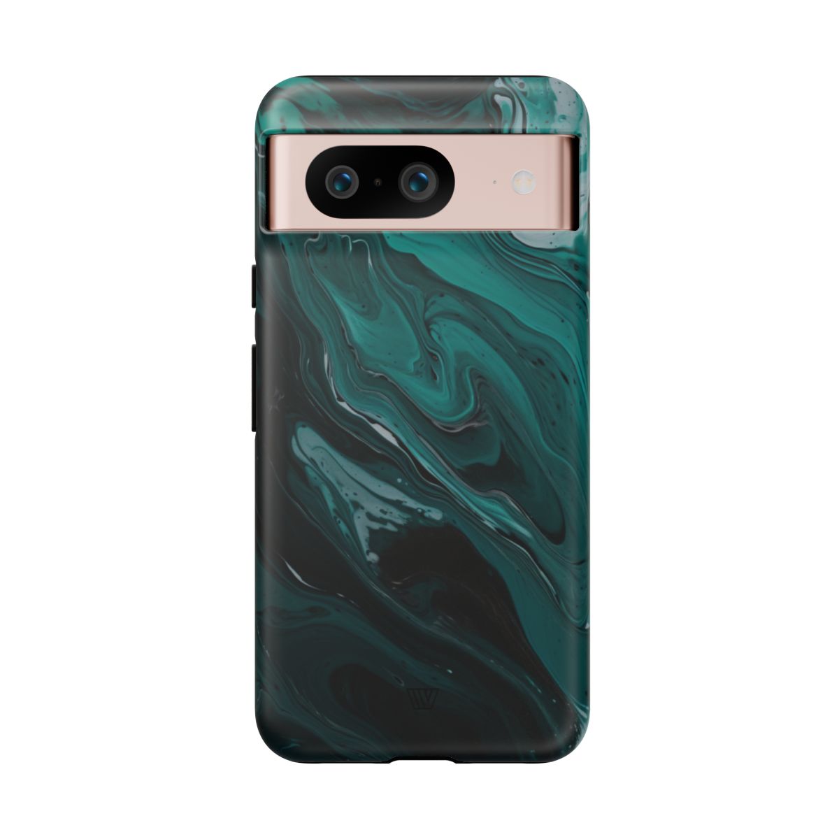 Teal Paint Swirl Tough Phone Case