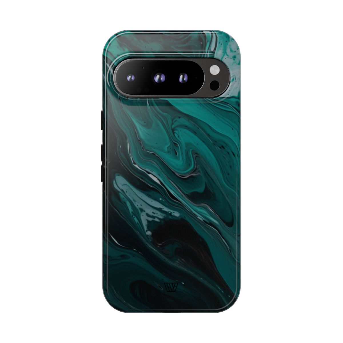 Teal Paint Swirl Tough Phone Case
