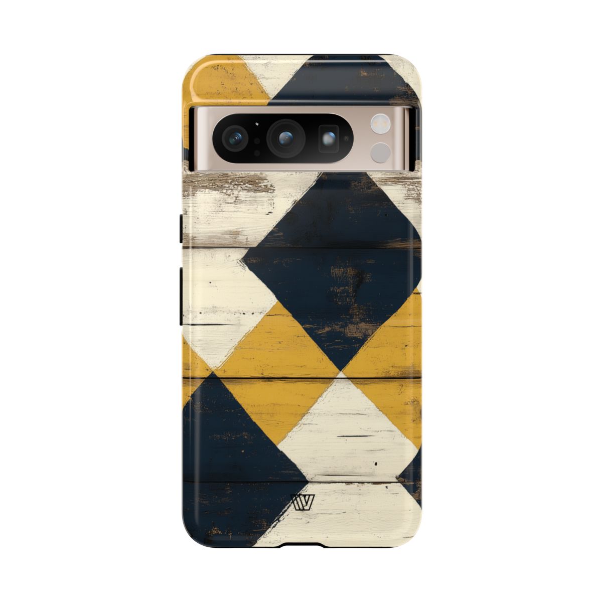 Tough Phone Case Dual-Layer Protection Farmhouse Wood