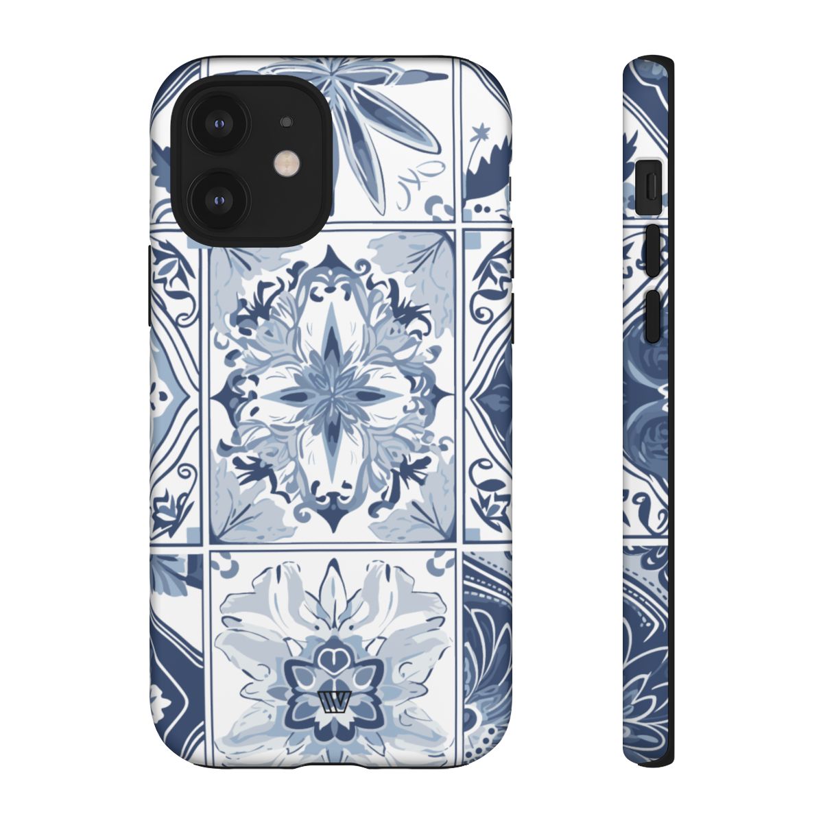 Blue White Tile Tough Impact-Resistant Phone Case