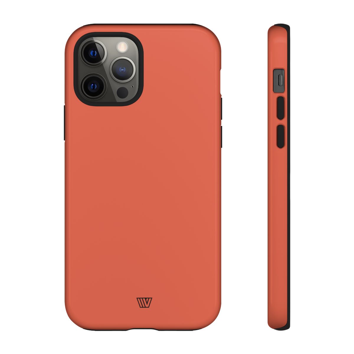 Burnt Sienna Tough Phone Case Dual-Layer Protection