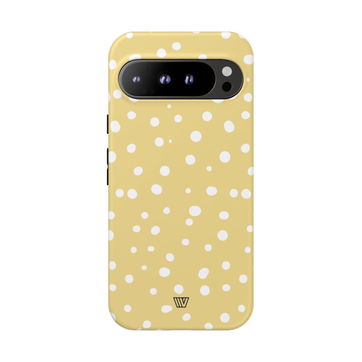 Muted Yellow Dots Tough Phone Case with Impact-Resistant Design