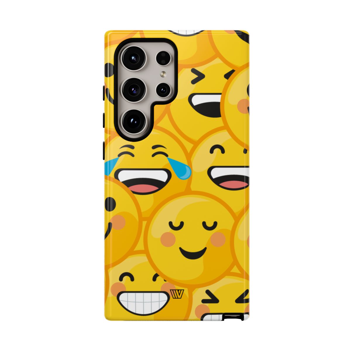 Tough Phone Case Impact-Resistant Dual-Layer Polycarbonate EMOJI FACES