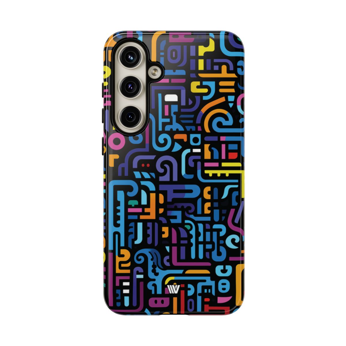 Tough Phone Case Dual-Layer Impact Resistant NEON GLYPHS