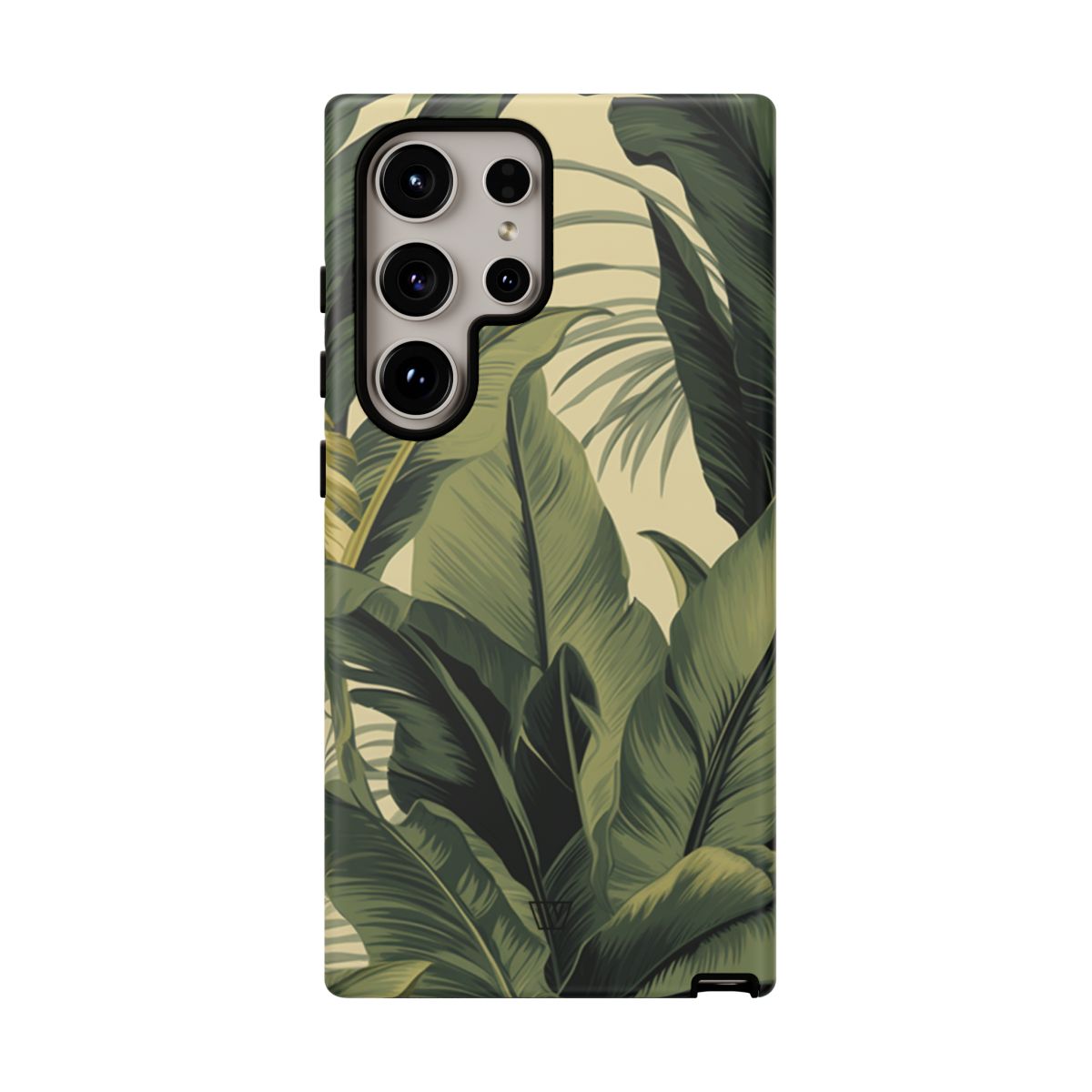 Tropical Leaves Tough Phone Case Dual-Layer Protection