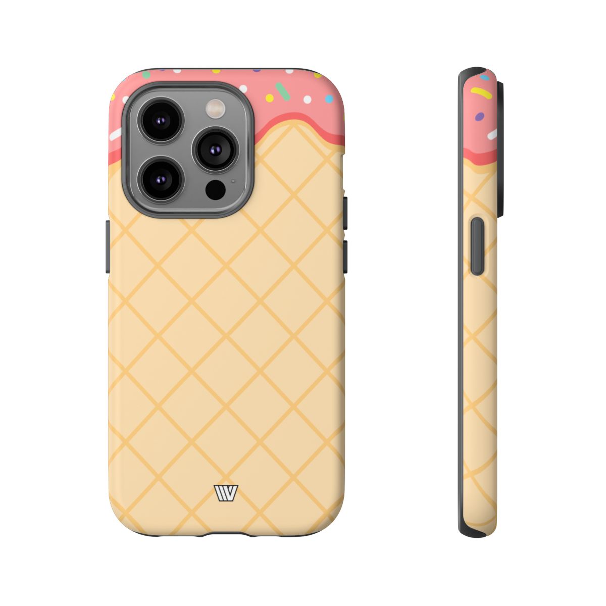 Ice Cream Cone Tough Phone Case Dual-Layer Protection