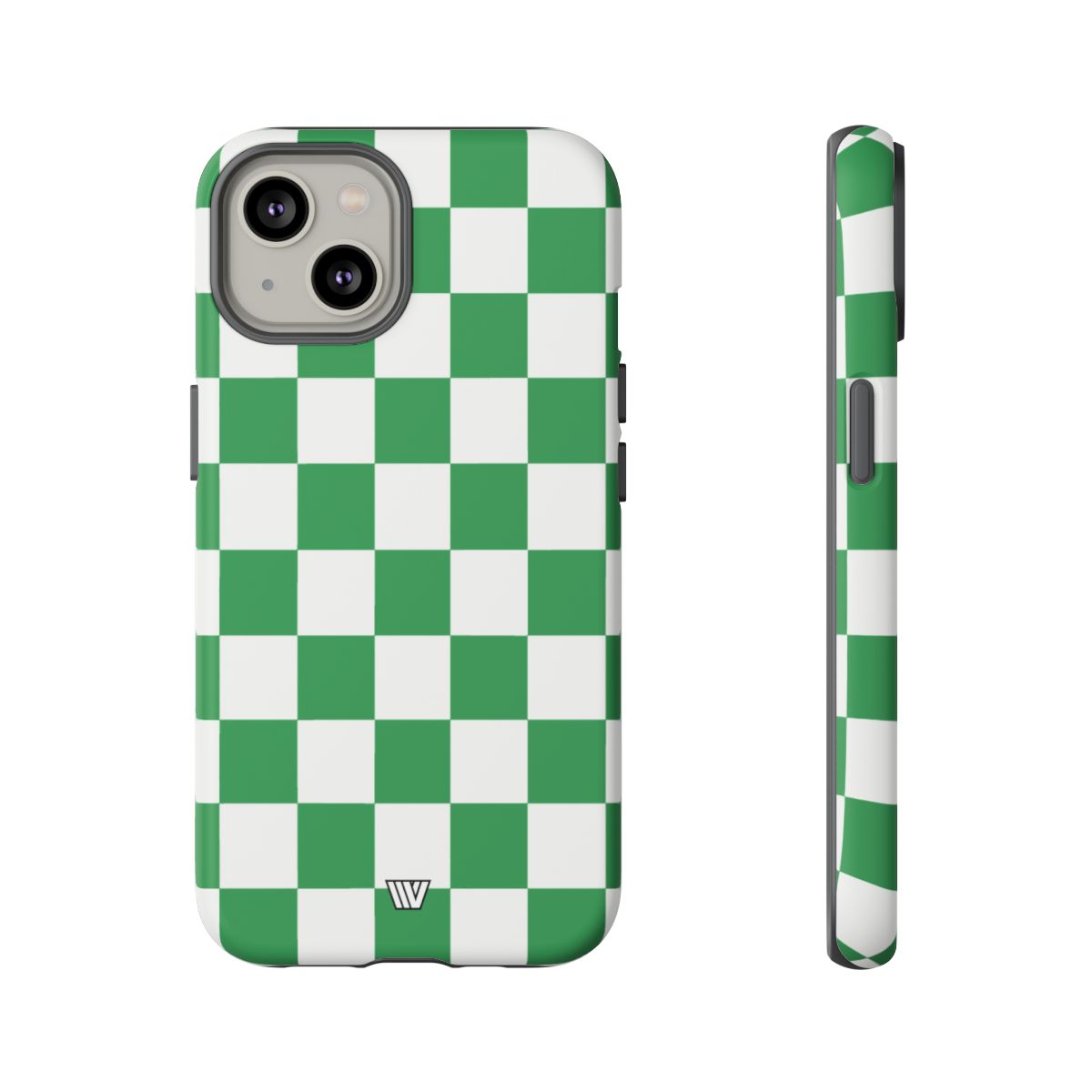 Green White Checkerboard Tough Phone Case