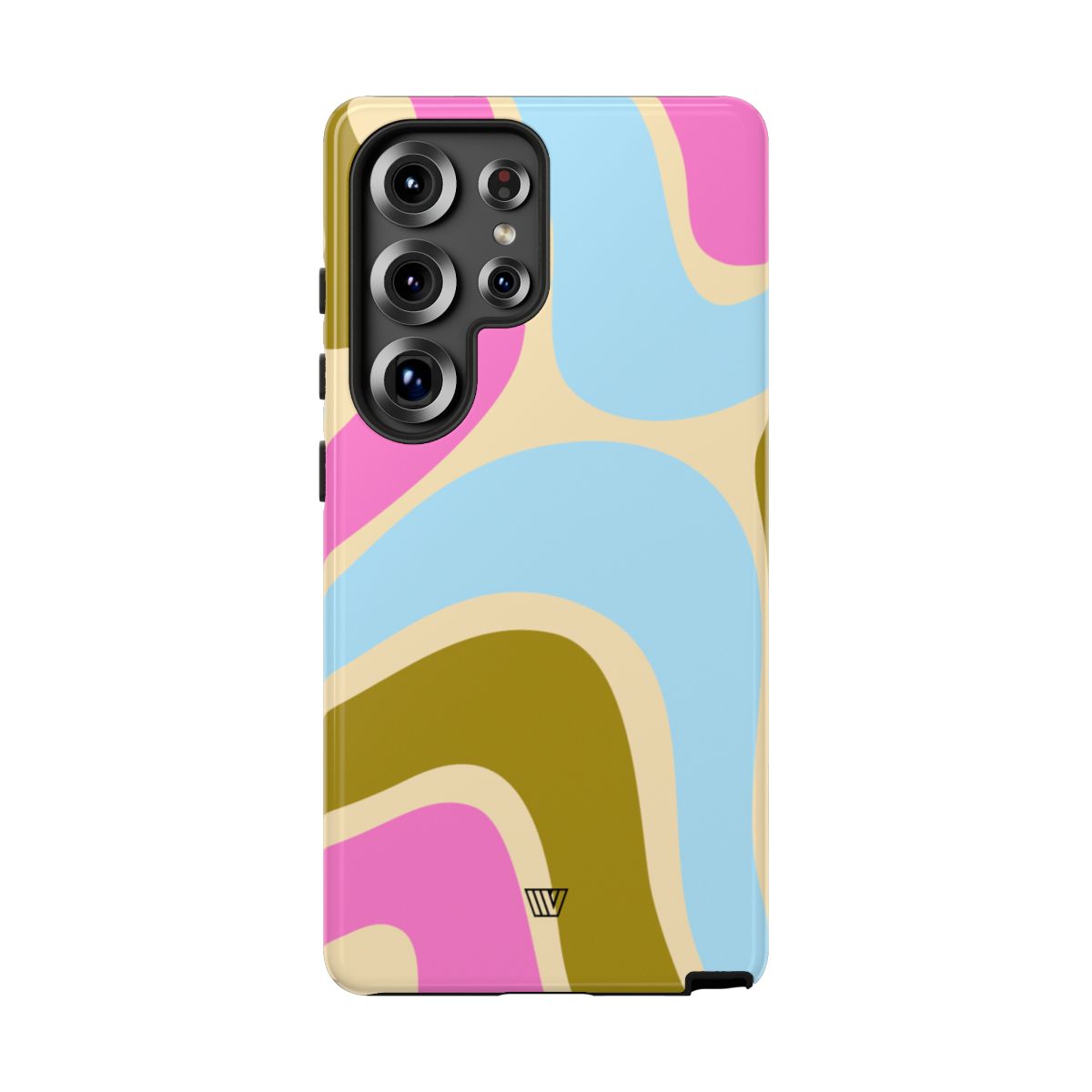Tough Phone Case Large Groovy Waves Polycarbonate Shell