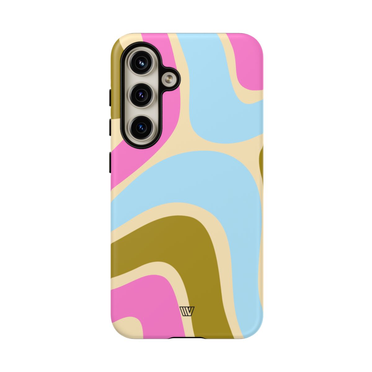 Tough Phone Case Large Groovy Waves Polycarbonate Shell