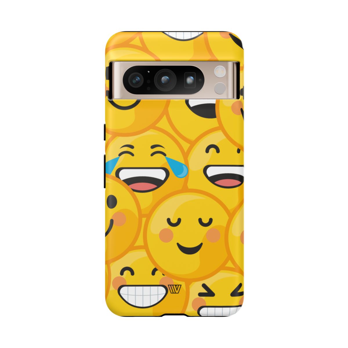 Tough Phone Case Impact-Resistant Dual-Layer Polycarbonate EMOJI FACES