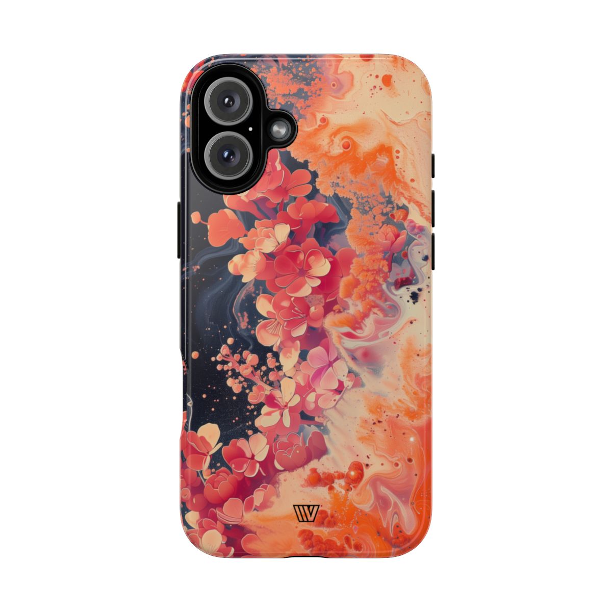 Tough Phone Case Dual-Layer Protection Phone Case WAVE OF FLOWERS