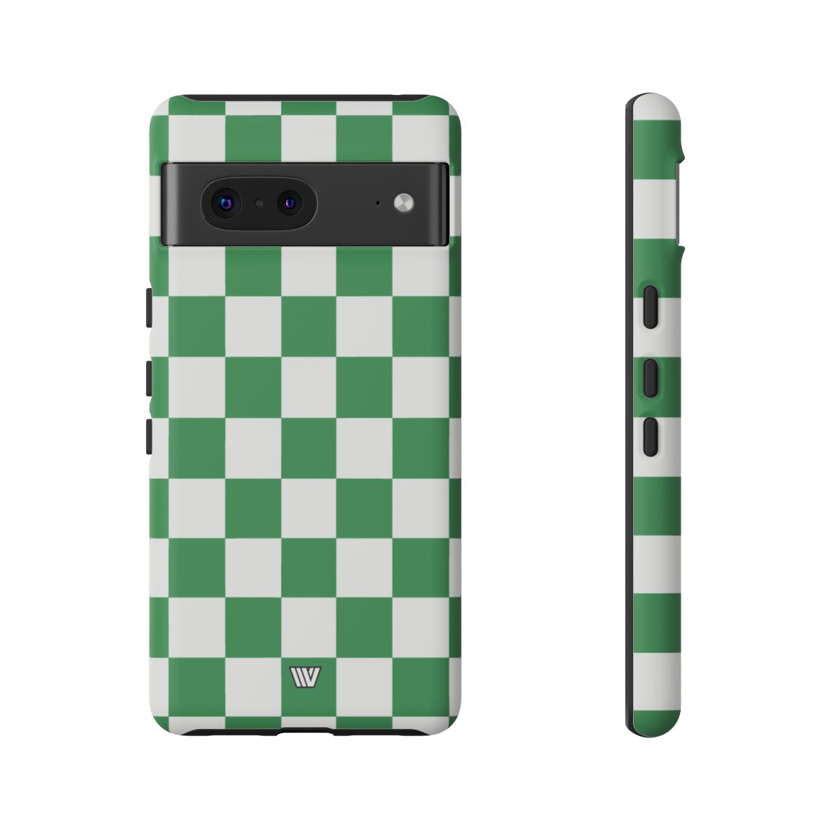 Green White Checkerboard Tough Phone Case