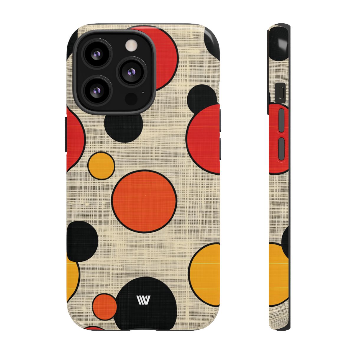 Tough Phone Case Mid-Century Dots Protective Cover