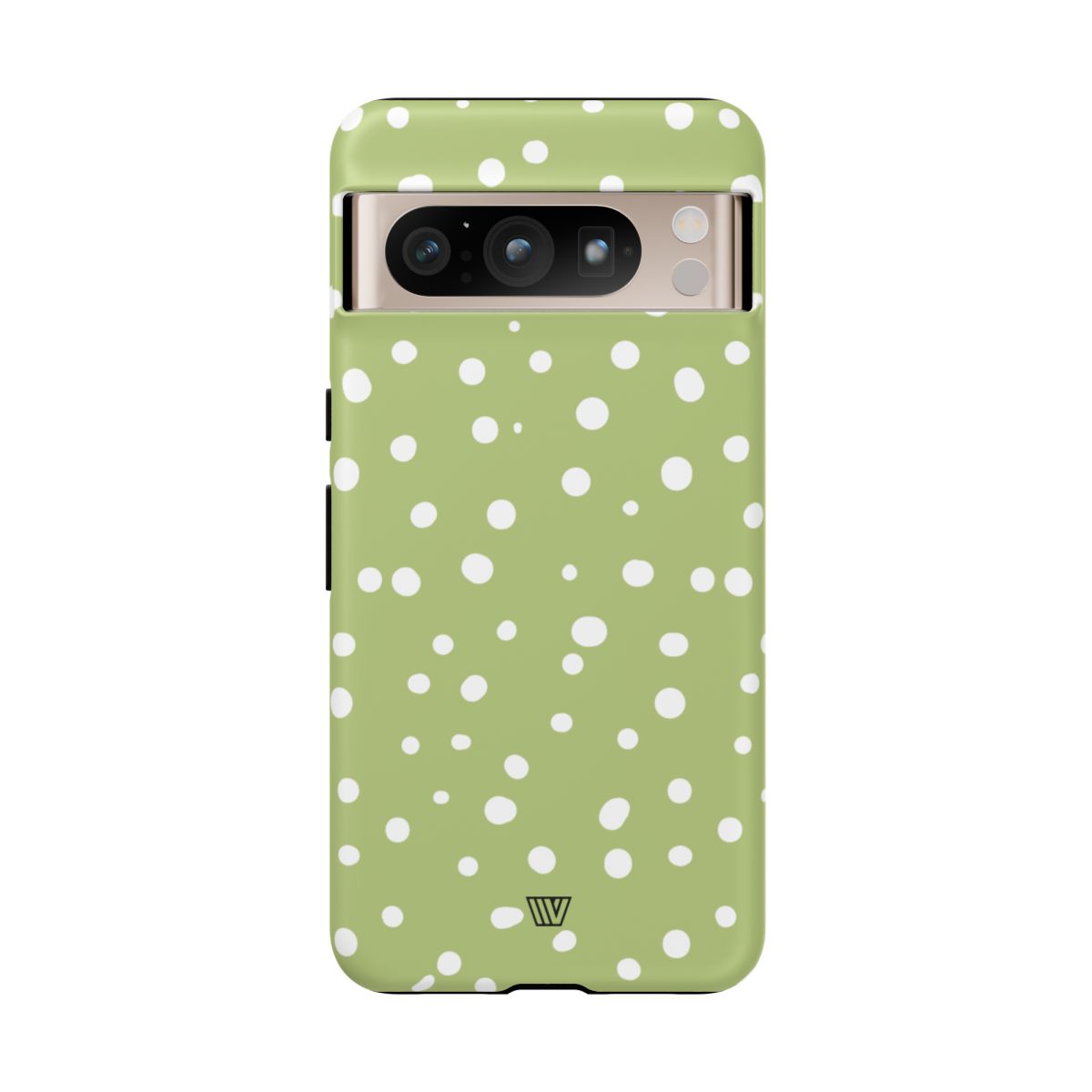 Tough Phone Case Dual-Layer Protection PALE OLIVE DOTS
