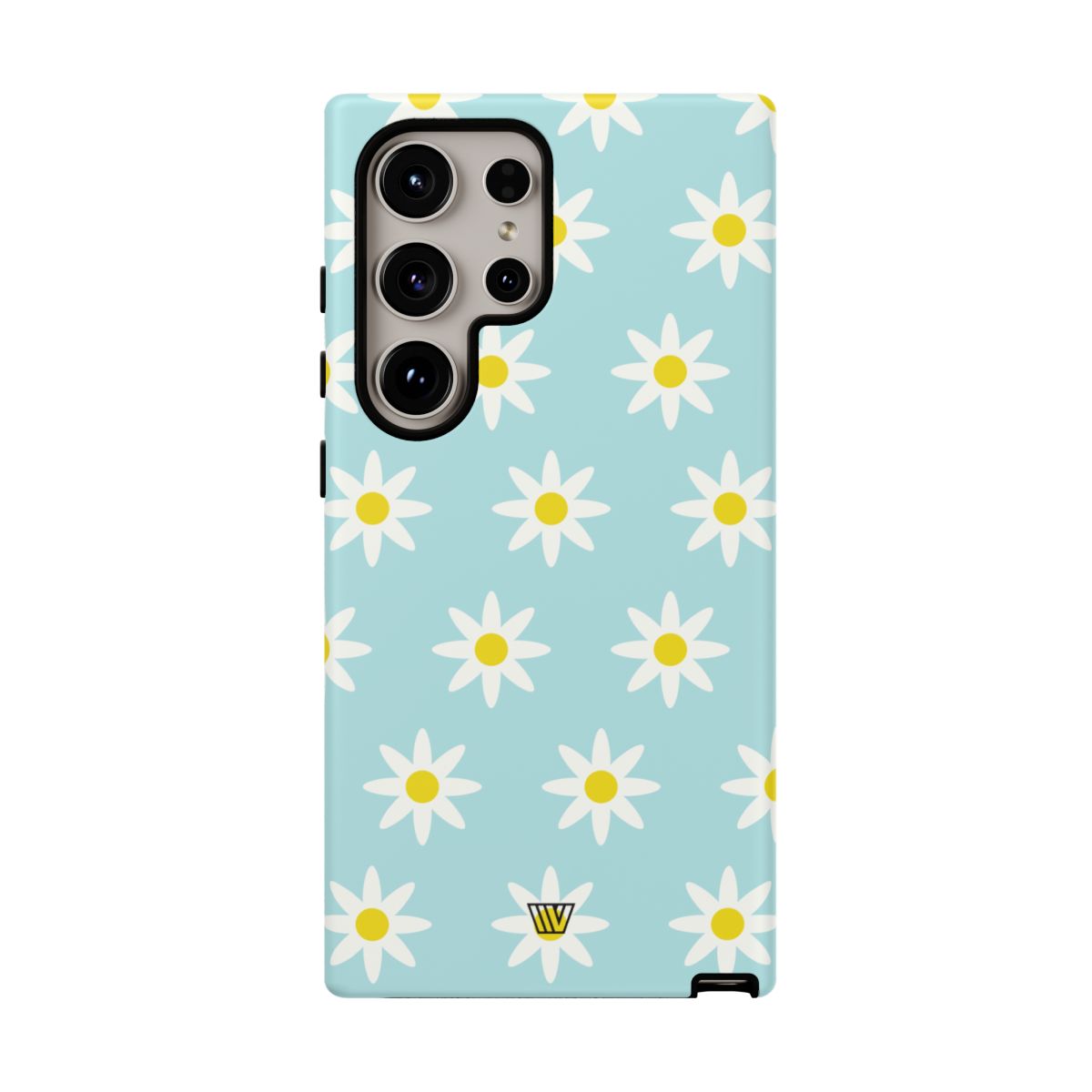 Tough Phone Case Dual Layer Impact Resistant DOODLE DAISY