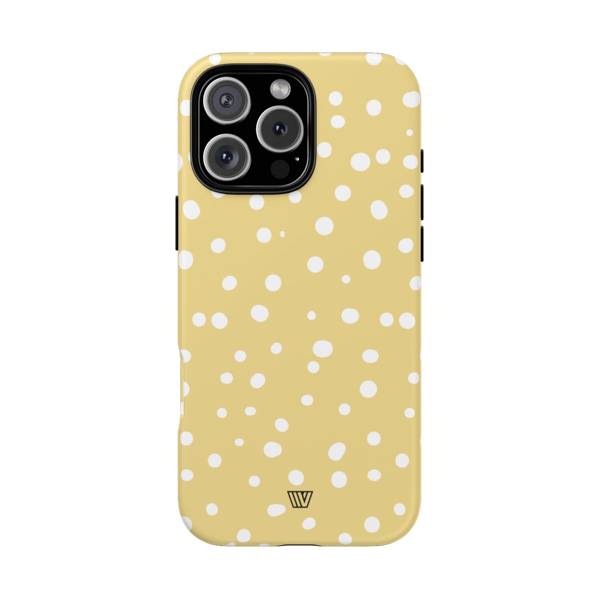 Muted Yellow Dots Tough Phone Case with Impact-Resistant Design