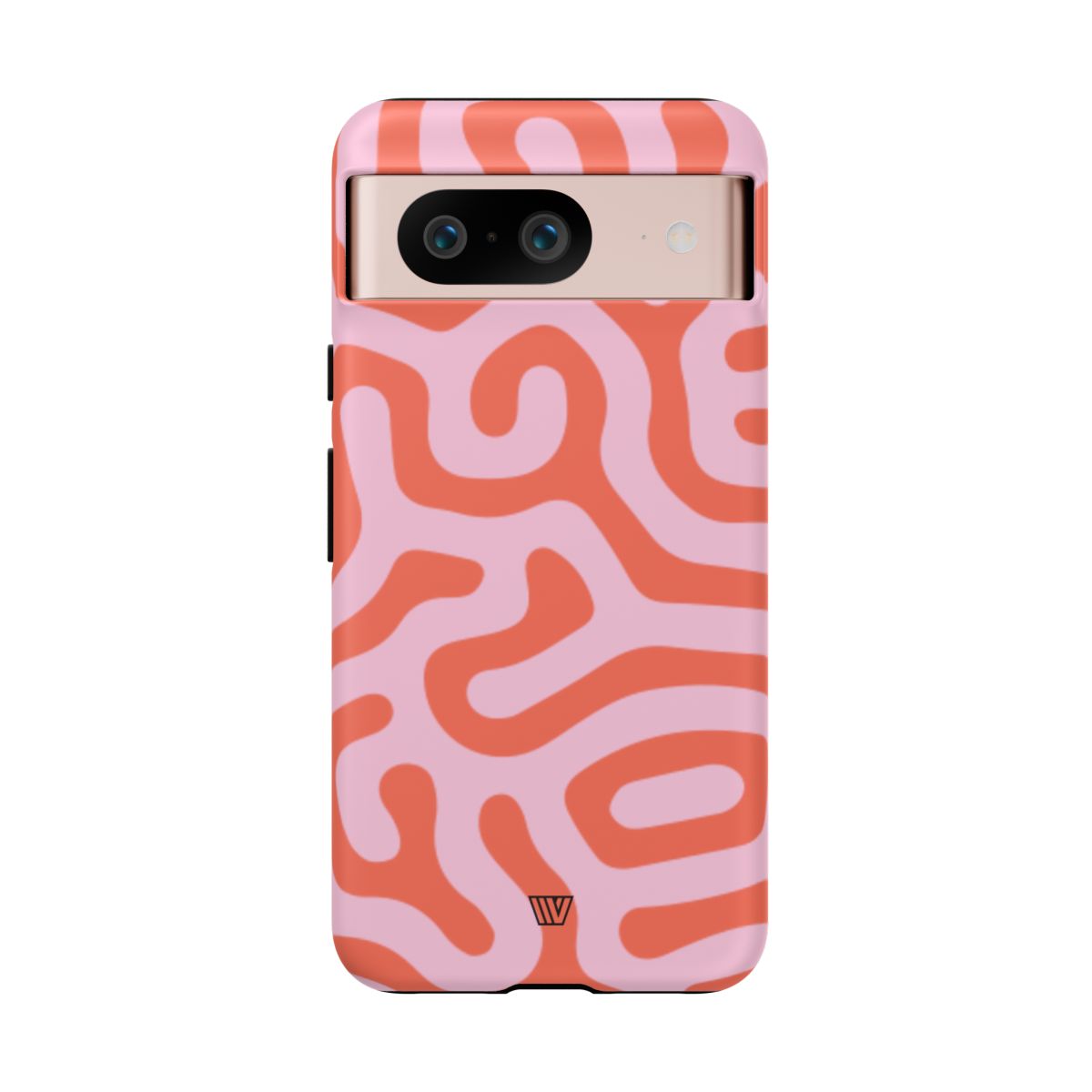 Tough Phone Case Dual-Layer Protection CORAL ORGANIC LINES
