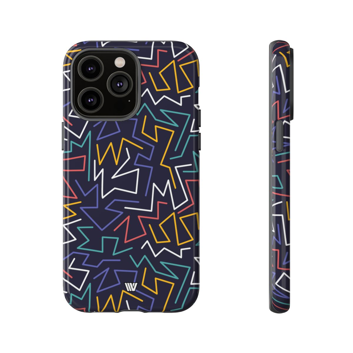 Tough Impact Resistant Phone Case ZIGZAG NIGHT