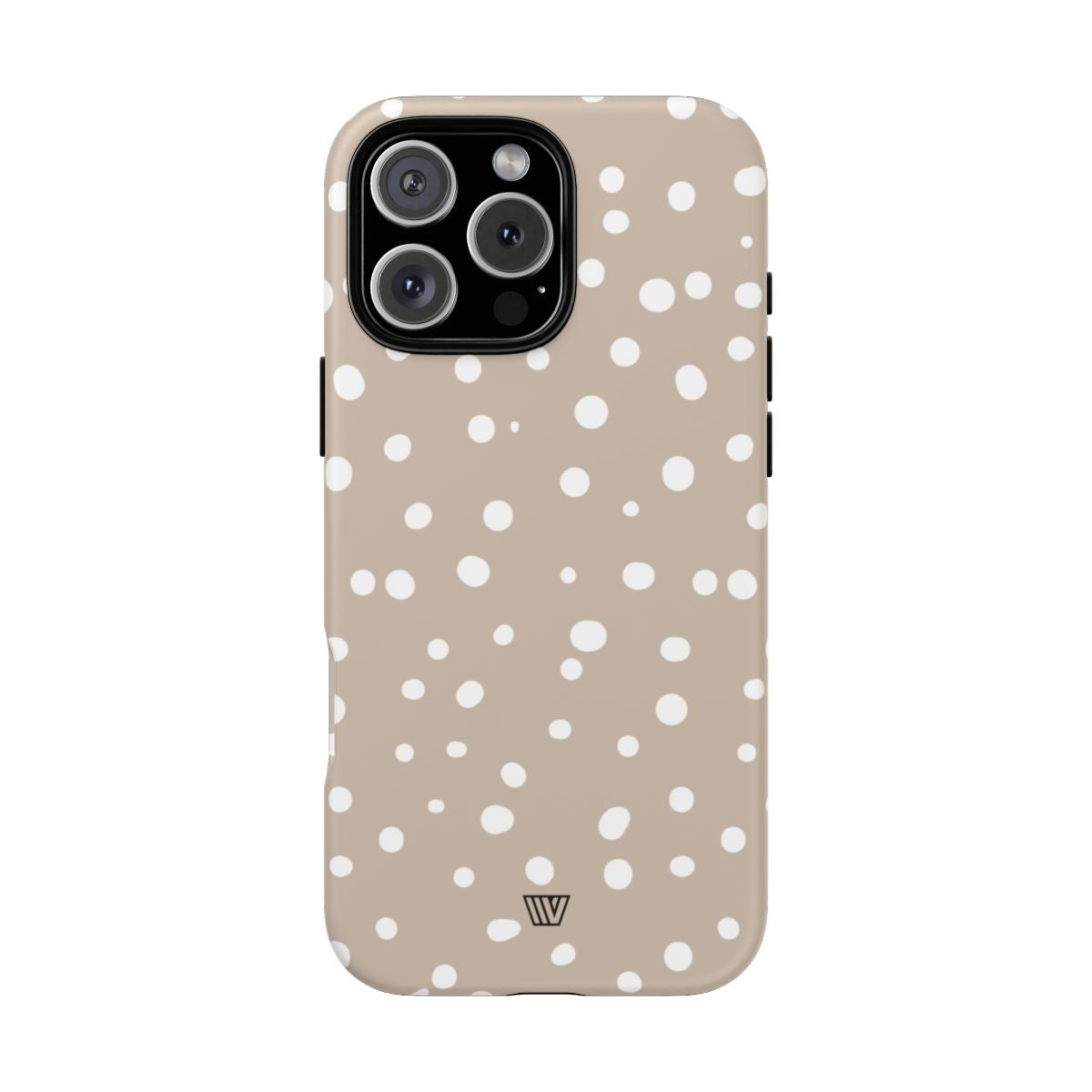 Beige Dots Tough Phone Case Dual-Layer Protective Shell Trovvve